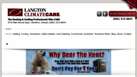 What Langtonclimatecare.com website looked like in 2017 (6 years ago)