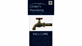 What Lindelsplumbing.com website looked like in 2017 (6 years ago)