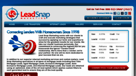 What Leadsnapmarketing.com website looked like in 2017 (6 years ago)