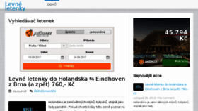 What Letenky-levne-online.cz website looked like in 2017 (6 years ago)