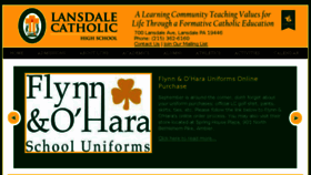 What Lansdalecatholic.com website looked like in 2017 (6 years ago)