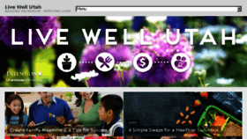 What Livewellutah.org website looked like in 2017 (6 years ago)