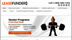What Leasefunders.com website looked like in 2017 (6 years ago)