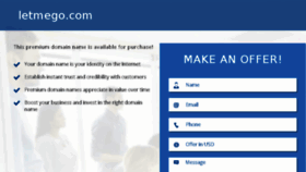 What Letmego.com website looked like in 2017 (7 years ago)