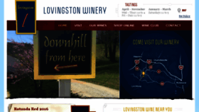 What Lovingstonwinery.com website looked like in 2017 (6 years ago)