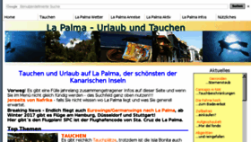 What La-palma-tauchen.de website looked like in 2017 (6 years ago)