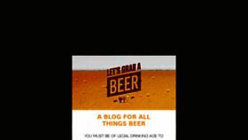 What Letsgraba.beer website looked like in 2017 (8 years ago)