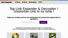 What Linkexpander.com website looked like in 2017 (6 years ago)
