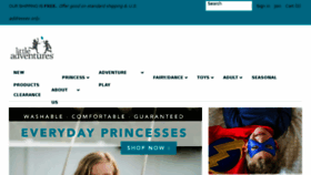 What Littleadventures.com website looked like in 2017 (6 years ago)