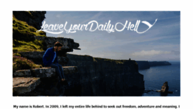 What Leaveyourdailyhell.com website looked like in 2017 (8 years ago)