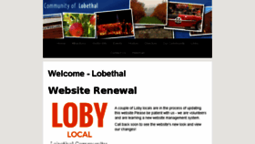 What Lobethal.sa.au website looked like in 2017 (6 years ago)
