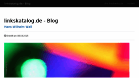 What Linkskatalog.de website looked like in 2017 (6 years ago)