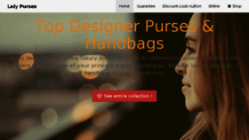 What Ladypurses.com website looked like in 2017 (6 years ago)