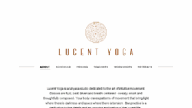 What Lucentyoga.com website looked like in 2017 (6 years ago)