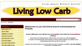 What Living-low-carb.de website looked like in 2017 (6 years ago)