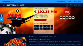 What Lottery24.net website looked like in 2017 (6 years ago)
