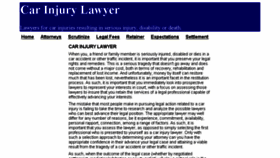 What Lawyercarinjury.com website looked like in 2017 (6 years ago)