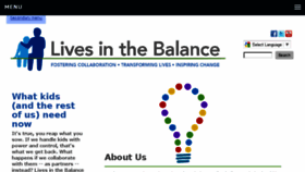 What Livesinthebalance.org website looked like in 2017 (6 years ago)