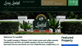 What Livinglandfall.com website looked like in 2017 (6 years ago)