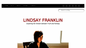 What Lindsayafranklin.com website looked like in 2017 (6 years ago)