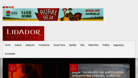 What Lidadornoticias.pt website looked like in 2017 (6 years ago)
