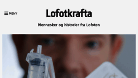 What Lofotkrafta.no website looked like in 2017 (6 years ago)