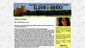 What Love-geek.net website looked like in 2017 (6 years ago)