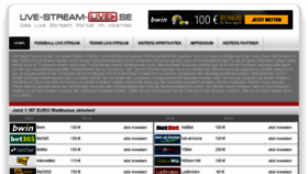 What Live-stream-live.se website looked like in 2017 (6 years ago)