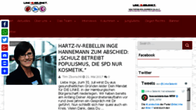 What Links-gelenkt.de website looked like in 2017 (6 years ago)