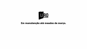 What Liro.com.br website looked like in 2017 (6 years ago)
