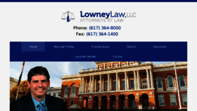 What Lowneylaw.com website looked like in 2017 (6 years ago)