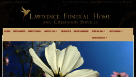 What Lawrencefuneral.net website looked like in 2017 (6 years ago)