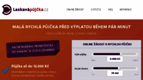 What Laskavapujcka.cz website looked like in 2017 (6 years ago)