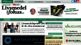 What Livsmedelifokus.se website looked like in 2017 (6 years ago)