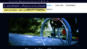 What Leckerdisabilitylawyers.ca website looked like in 2017 (6 years ago)