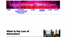 What Lawofattractiontrainingcenter.com website looked like in 2017 (6 years ago)