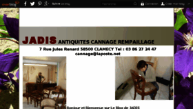 What Leblogdejadis.fr website looked like in 2017 (8 years ago)