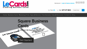 What Lecards.com website looked like in 2017 (6 years ago)