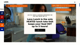 What Lavalunch.com website looked like in 2017 (6 years ago)