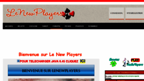 What Lenewplayers.fr website looked like in 2017 (6 years ago)