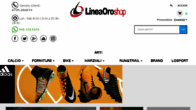 What Lineaoroshop.com website looked like in 2017 (6 years ago)