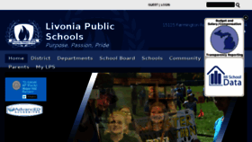 What Livoniapublicschools.org website looked like in 2017 (6 years ago)