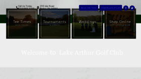 What Lakearthur.com website looked like in 2017 (6 years ago)