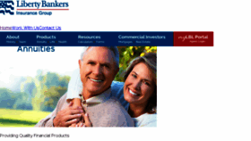 What Libertybankerslife.com website looked like in 2017 (6 years ago)