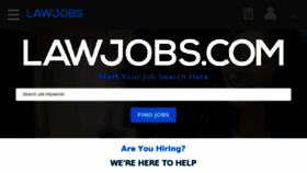 What Lawjobs.com website looked like in 2017 (6 years ago)