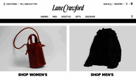 What Lanecrawford.com website looked like in 2017 (6 years ago)