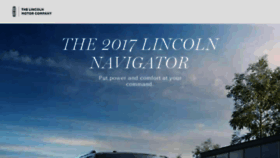 What Lincoln.com website looked like in 2017 (6 years ago)