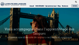What Laroutedeslangues.com website looked like in 2017 (6 years ago)