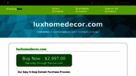 What Luxhomedecor.com website looked like in 2017 (6 years ago)