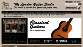 What Londonguitarstudio.com website looked like in 2017 (6 years ago)